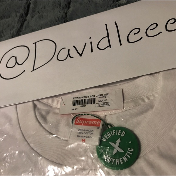 Supreme x Swarovski tee - Picture 4 of 5